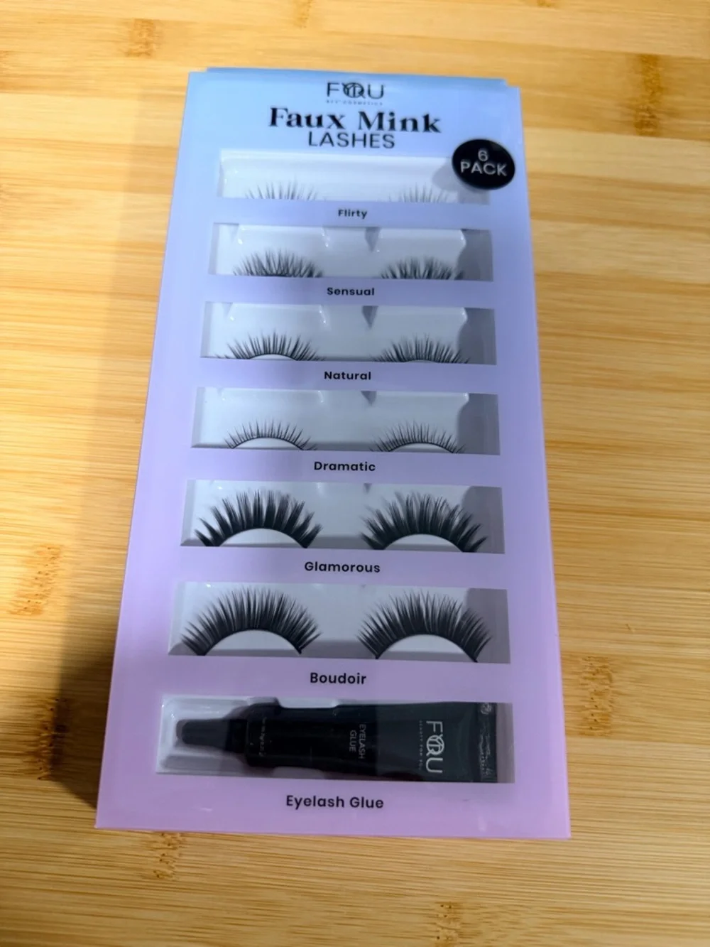 Faux Mink 6-Pack Lashes with Glue - Black BUNDLE AND SAVE ON SHIPPING- Beauty